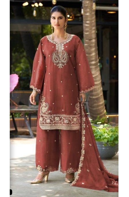 Khas 444 A To D Fandy Crush Satin Readymade Pakistani Suits 